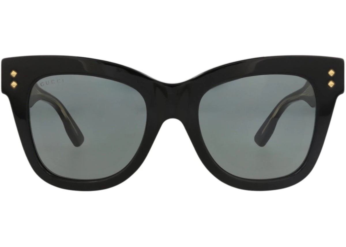 Gucci Cat Eye-Frame Recycled Acetate Sunglasses Black Black Grey (GG1082S-30012877-001) - vue 360
