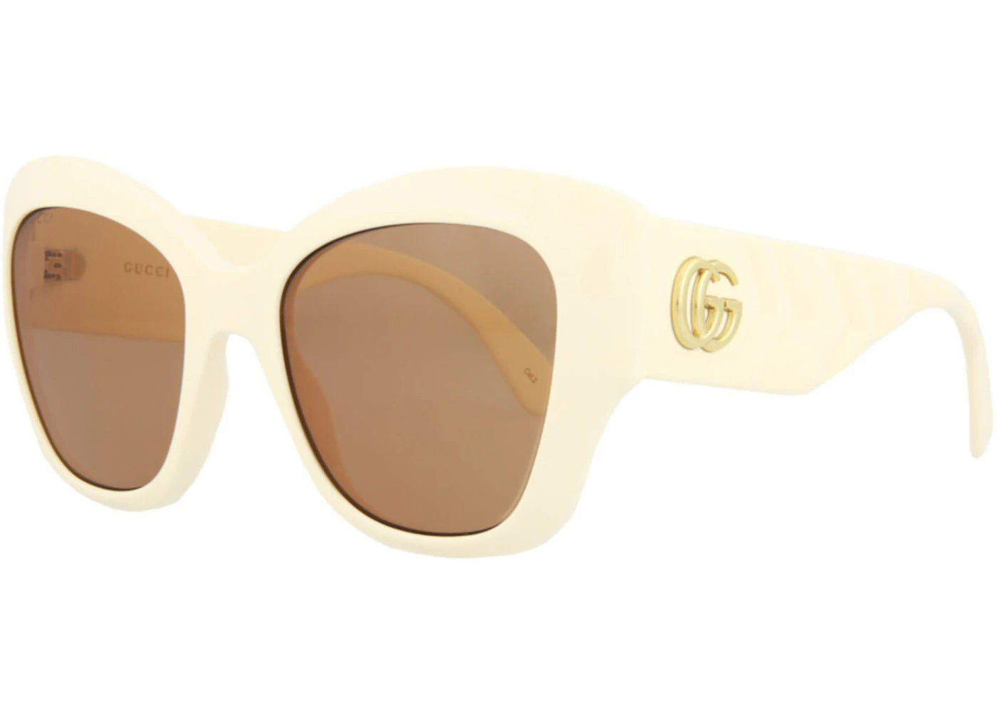 Gucci Cat Eye Sunglasses Ivory/Brown (GG0808S-30009479-002) - vue secondaire A