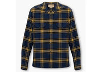 Gucci Checked Shirt Navy