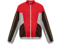 Gucci Color Block Zip Up Jacket Red/Green/Brown