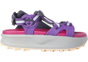 Gucci Colour Block Platform Sandal Purple (Women's) - vue 360