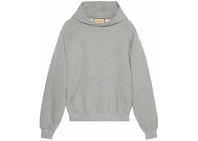 Gucci Cotton Hooded Sweatshirt with Print Grey - vue 360