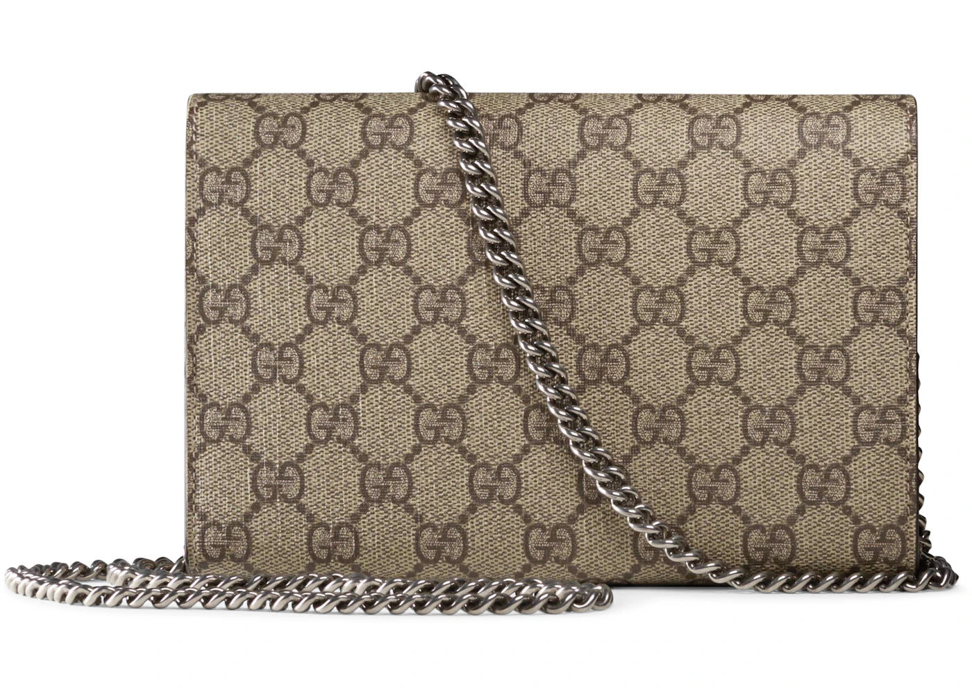 Gucci Dionysus Kettengeldbörse GG Supreme Beige/Ebony - vue secondaire A
