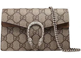 Gucci Dionysus GG Supreme Super Mini Bag Taupe - vue 360
