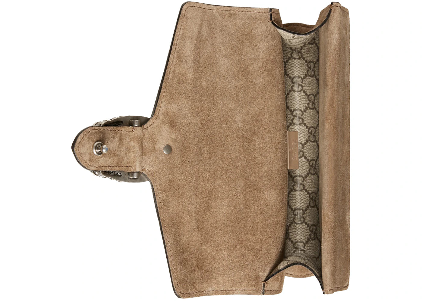 Gucci Dionysus Shoulder Bag Small GG Supreme Canvas Beige/Ebony