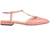 Gucci Double G Ballet Flats Pink Leather (Women's)