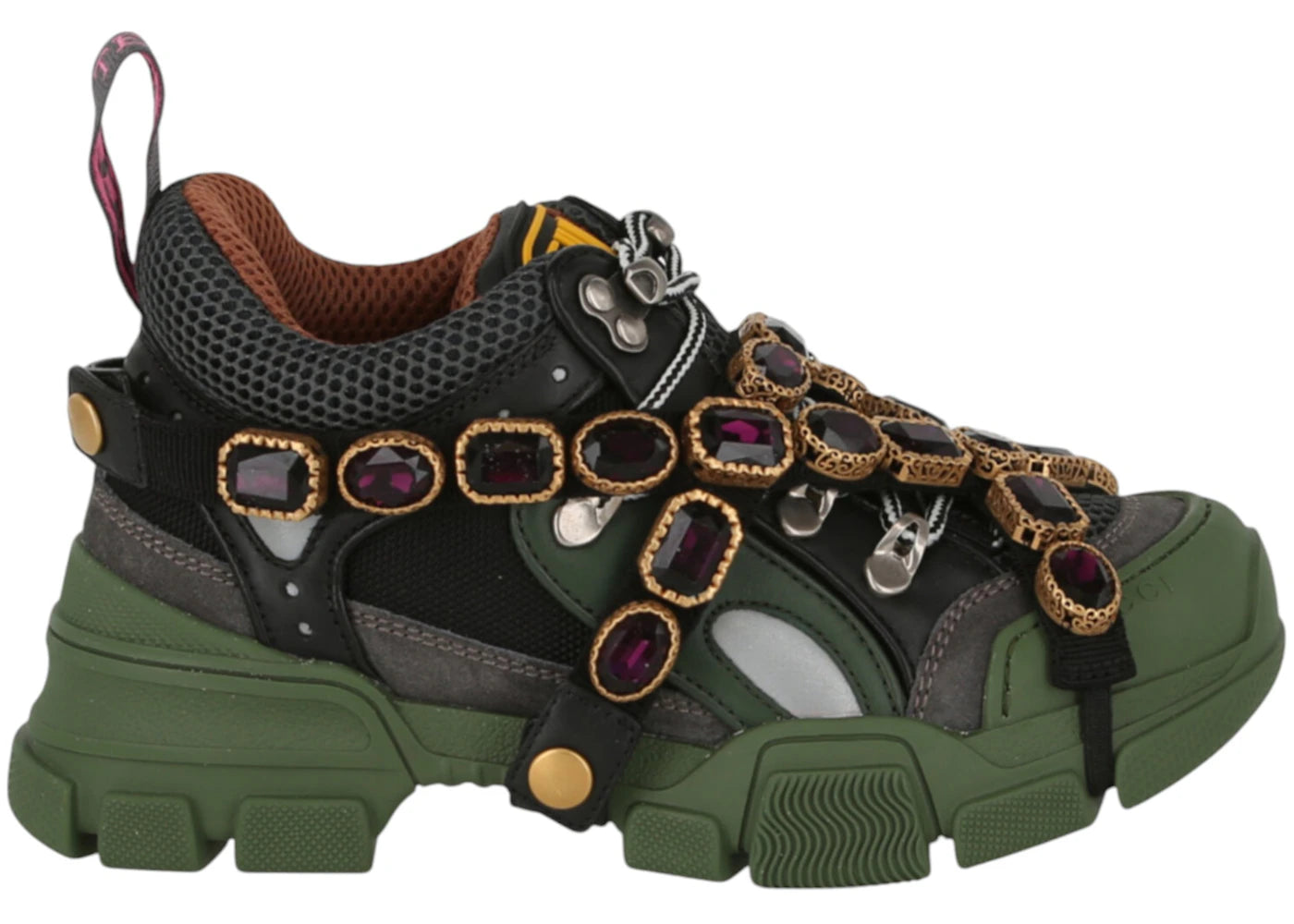 Gucci Flashtrek SEGA Green Removable Crystal (Women's) - vue secondaire A