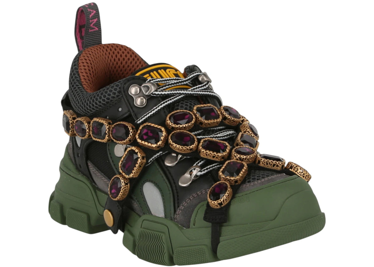 Gucci Flashtrek SEGA Green Removable Crystal (Women's) - vue secondaire B