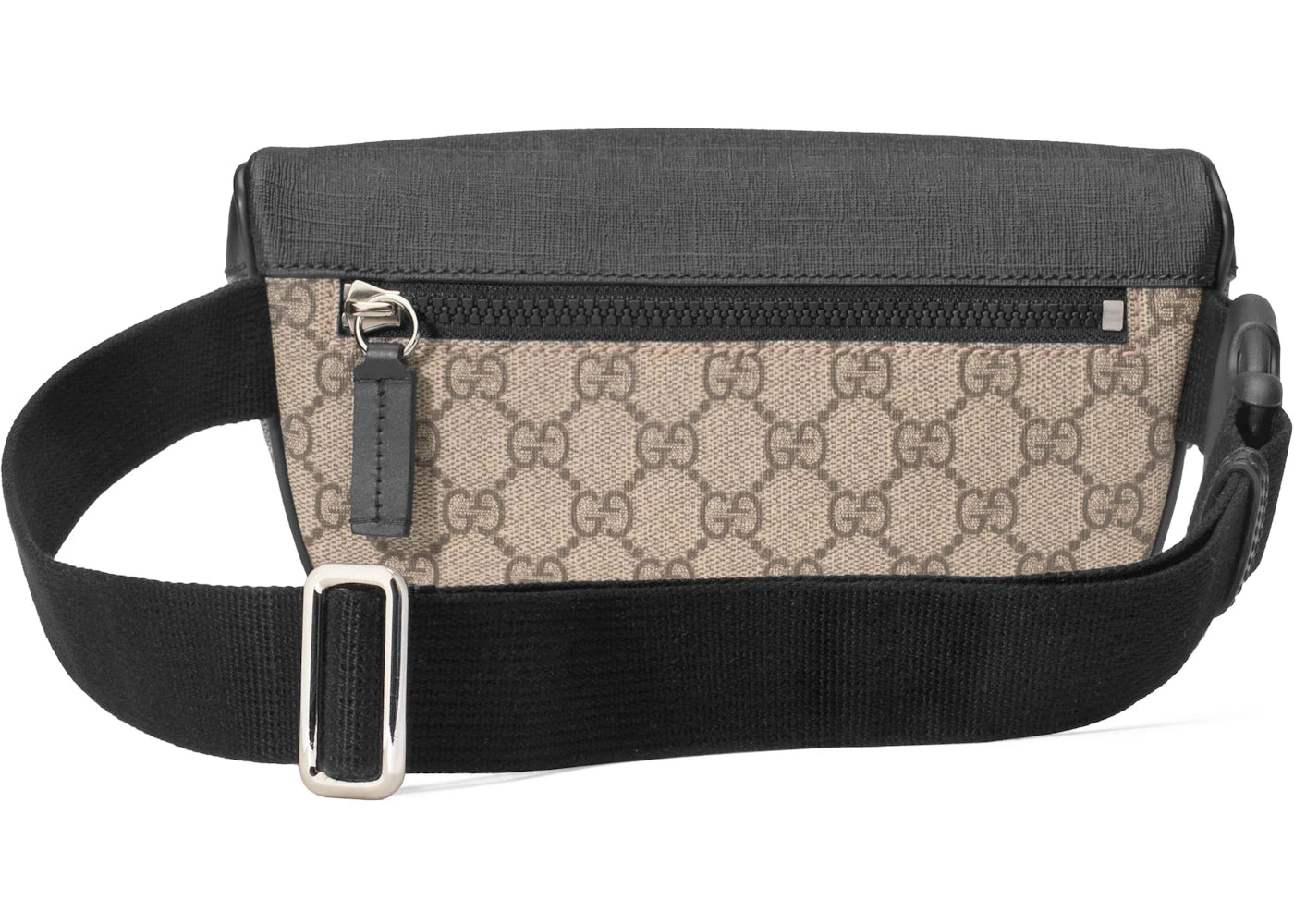 Gucci Front Pocket Belt Bag GG Supreme Small Black/Beige - vue secondaire B