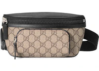 Gucci Front Pocket Belt Bag GG Supreme Small Black/Beige