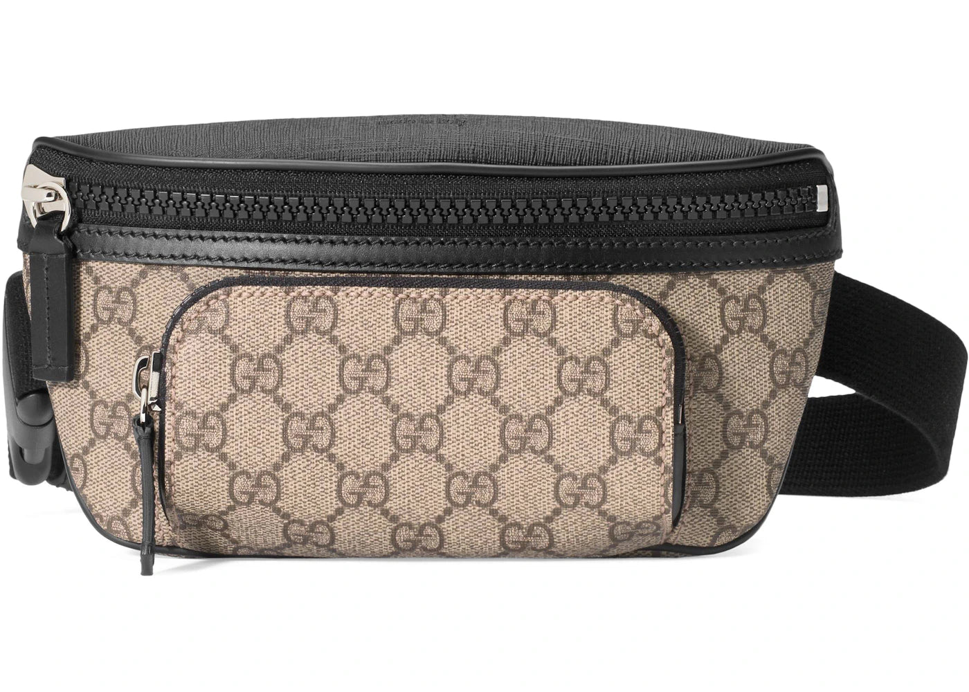 Gucci Front Pocket Belt Bag GG Supreme Small Black/Beige - vue secondaire A