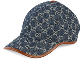 Gucci GG Baseball Cap Blue/Ivory/Brown - vue 360