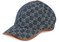 Gucci GG Baseball Cap Blue/Ivory/Brown