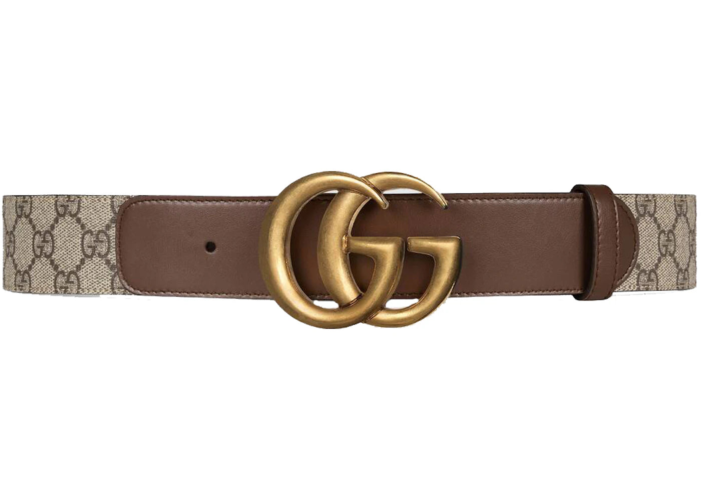 Gucci GG Belt Double G Buckle 1.5 Width Brown - vue 360