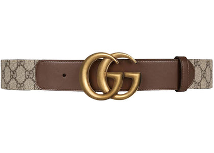 Gucci GG Belt Double G Buckle 1.5 Width Brown - authentic Gucci product