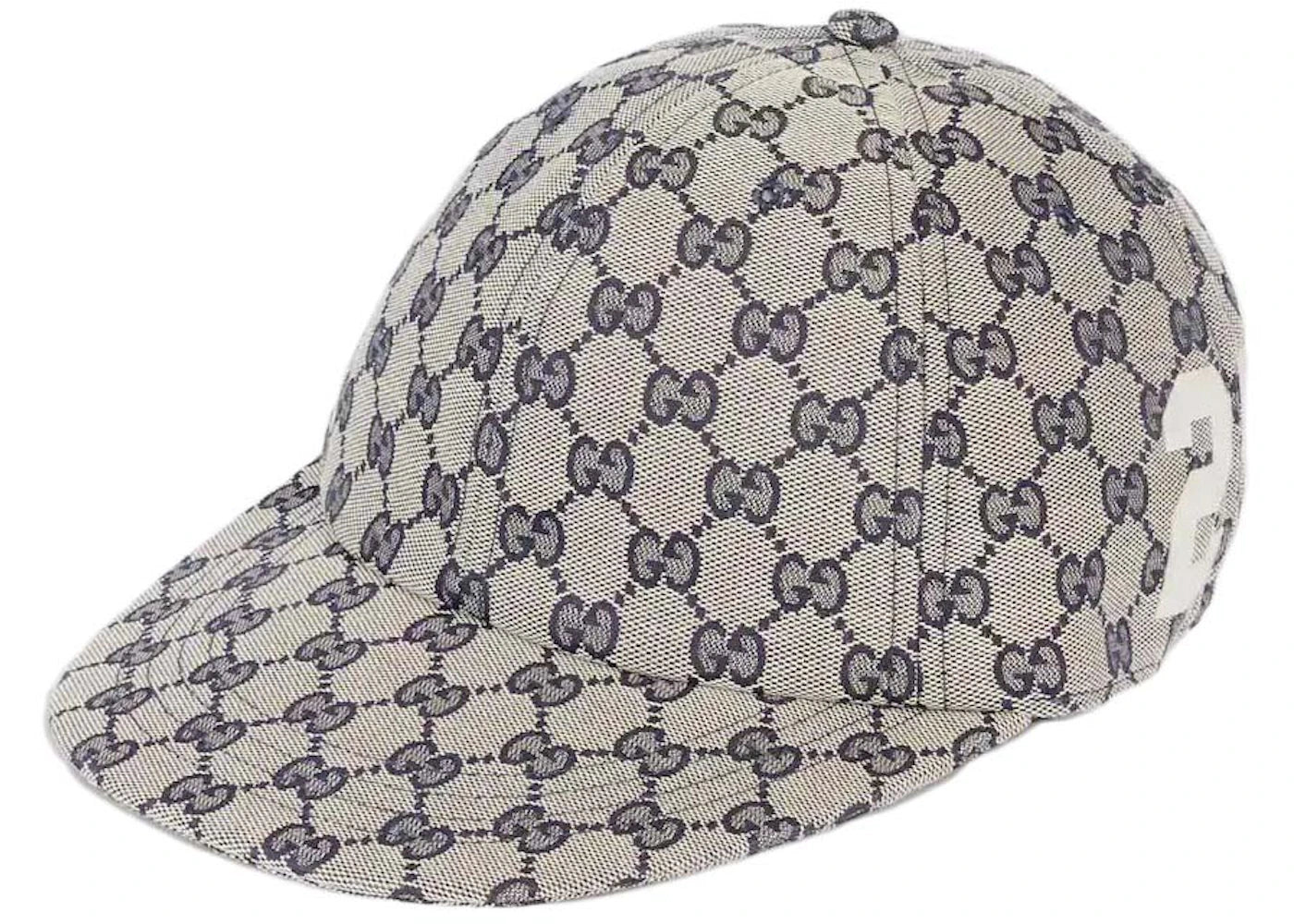 Gucci GG Canvas Baseball Cap Beige/Navy - vue 360