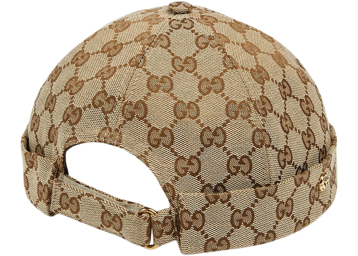 Gucci GG Cotton Canvas Hat Beige/Ebony - vue secondaire B