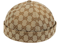 Gucci GG Cotton Canvas Hat Beige/Ebony