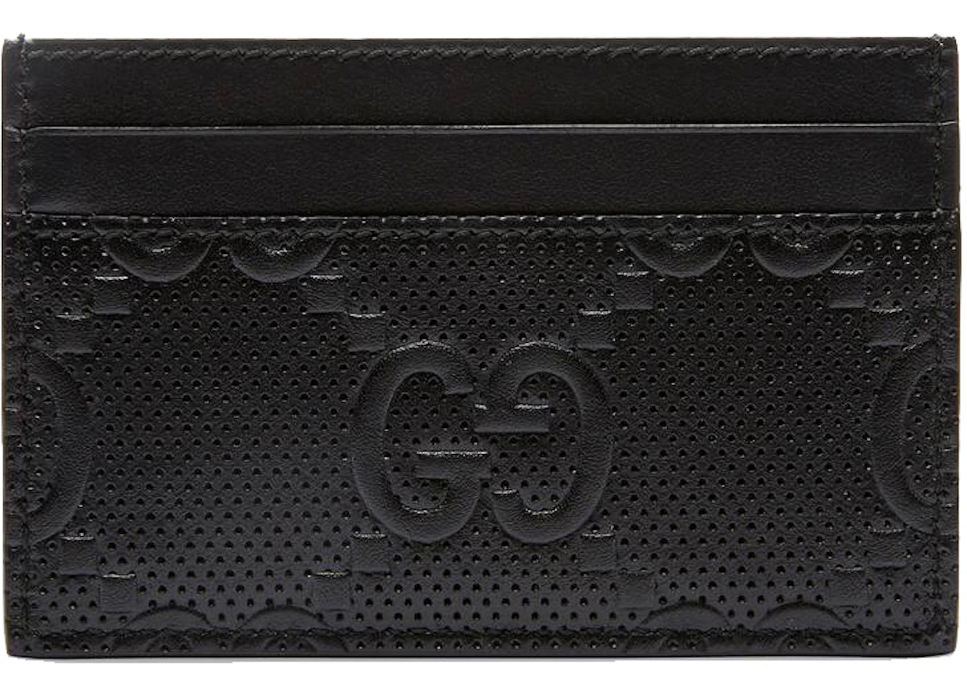Gucci GG Embossed Card Case Black - vue secondaire A