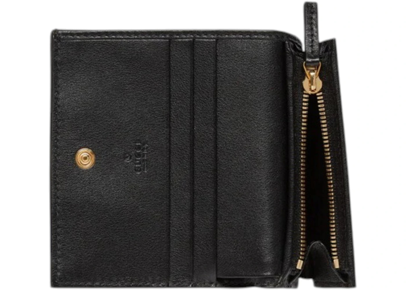 Gucci GG Embossed Card Case Wallet Black - vue secondaire B