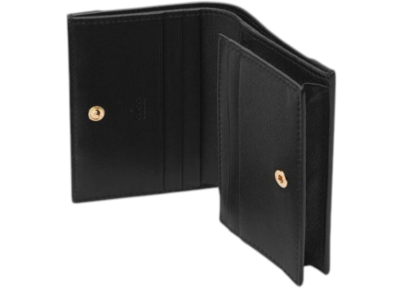 Gucci GG Embossed Card Case Wallet White Black - vue secondaire B