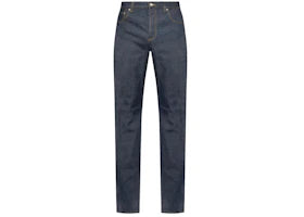Gucci GG Embossed Detail Jeans Blue