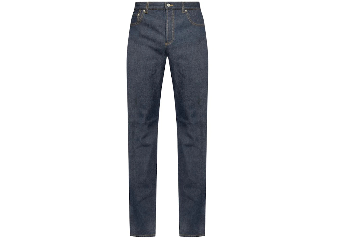Gucci GG Embossed Detail Jeans Blue - vue secondaire A