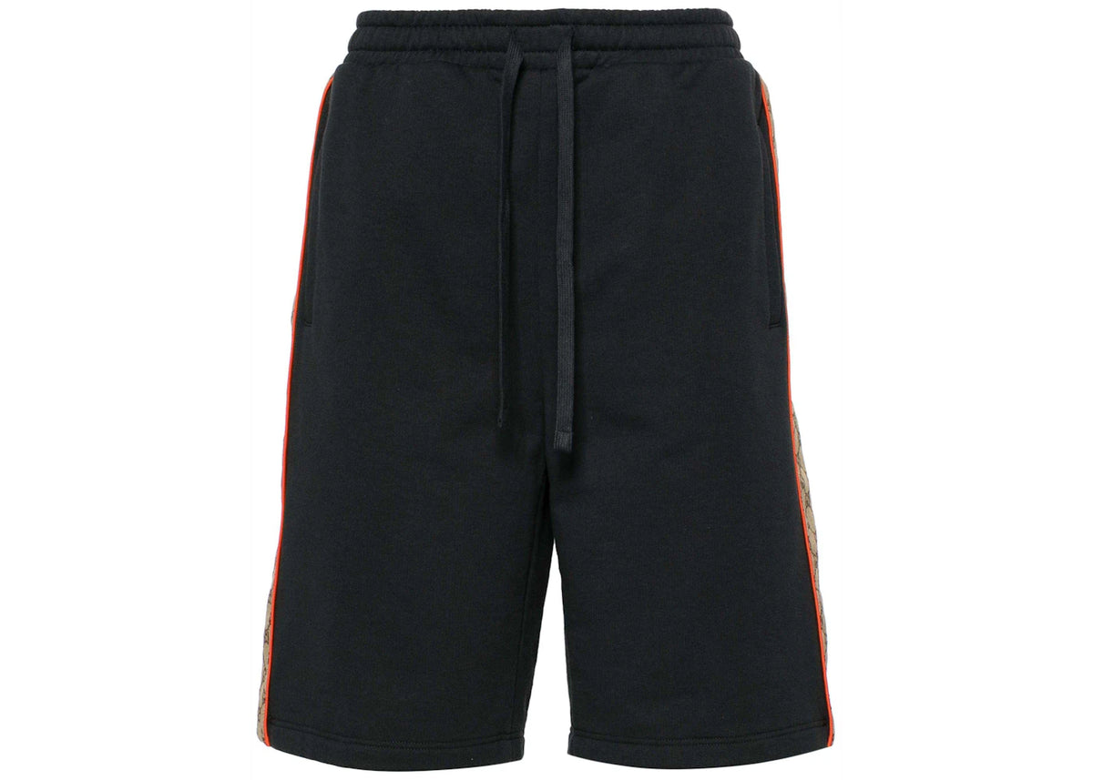 Gucci GG Insert Jogging Shorts Black - vue secondaire A