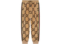 Gucci GG Jacquard Jogging Wool Pant Beige/Ebony/Green/Red