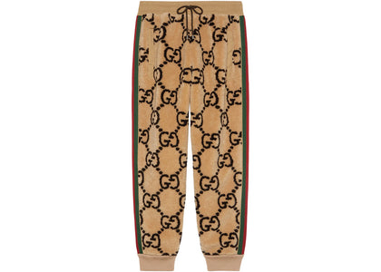 Gucci GG Jacquard Jogging Wool Pant Beige/Ebony/Green/Red - product view 2