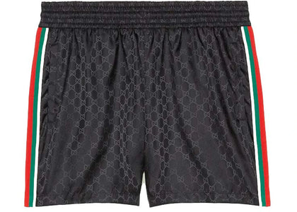 Gucci GG Jacquard Nylon Swim Shorts Black - apparel view 2