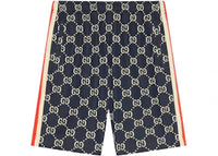 Gucci GG Jacquard Shorts Blue/Ivory