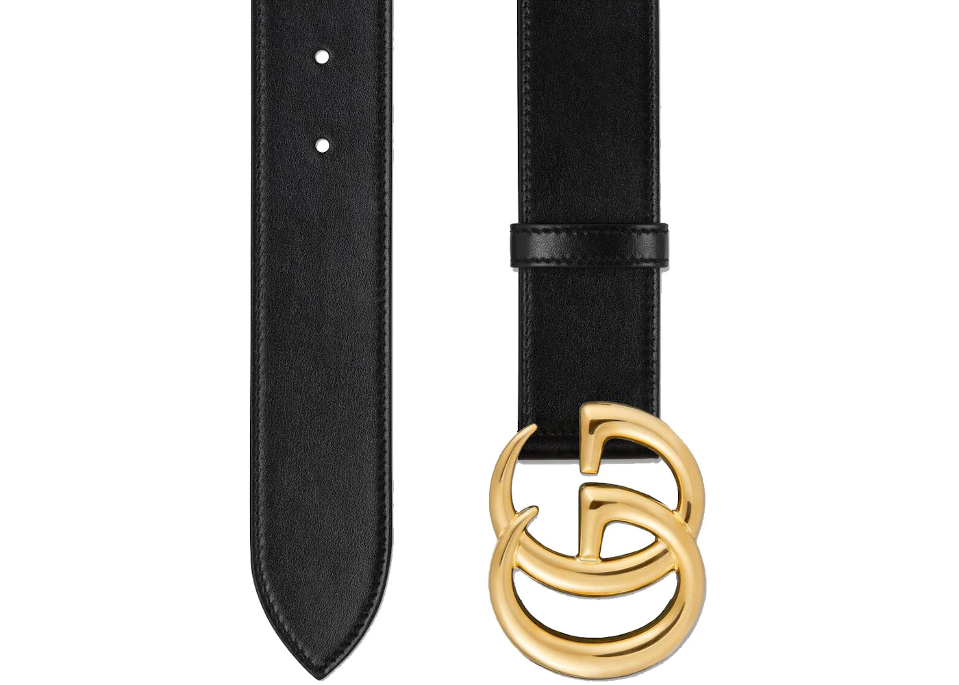 Gucci GG Marmont Belt Shiny Buckle 1.5 Width Black - vue secondaire B