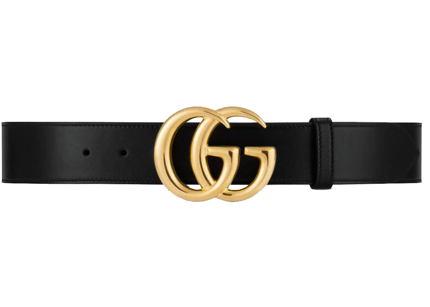 Gucci GG Marmont Belt Shiny Buckle 1.5 Width Black - vue secondaire A