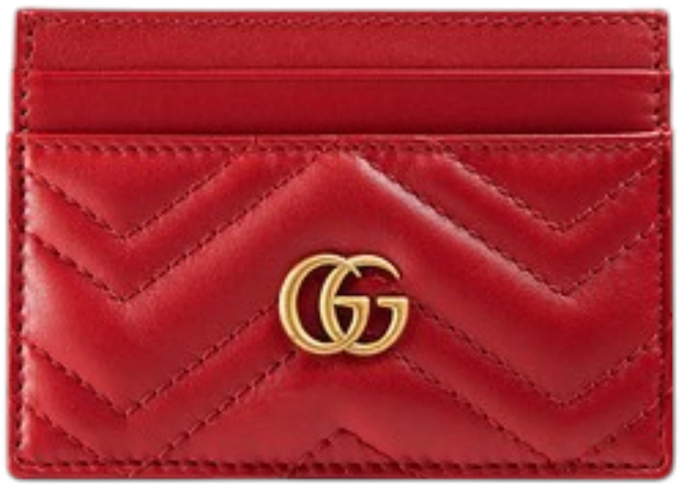 Gucci GG Marmont Card Case Red - vue 360