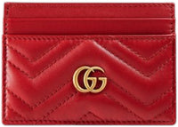 Gucci GG Marmont Card Case Red