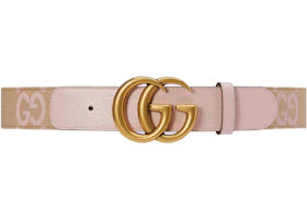Gucci GG Marmont Jumbo GG Belt Beige/Light Pink - vue 360