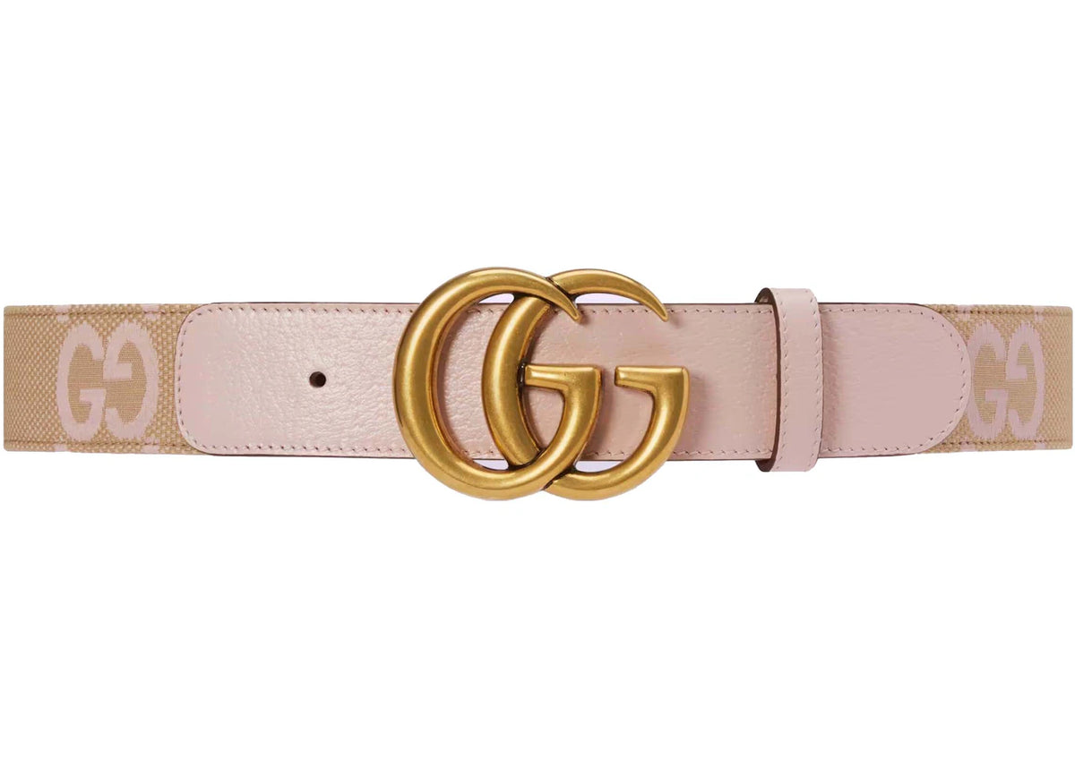 Gucci GG Marmont Jumbo GG Belt Beige/Light Pink - vue secondaire A