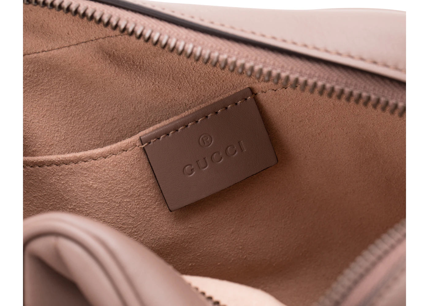 Gucci GG Marmont Matelassé Mini-Kameratasche, Altrosa - vue secondaire B
