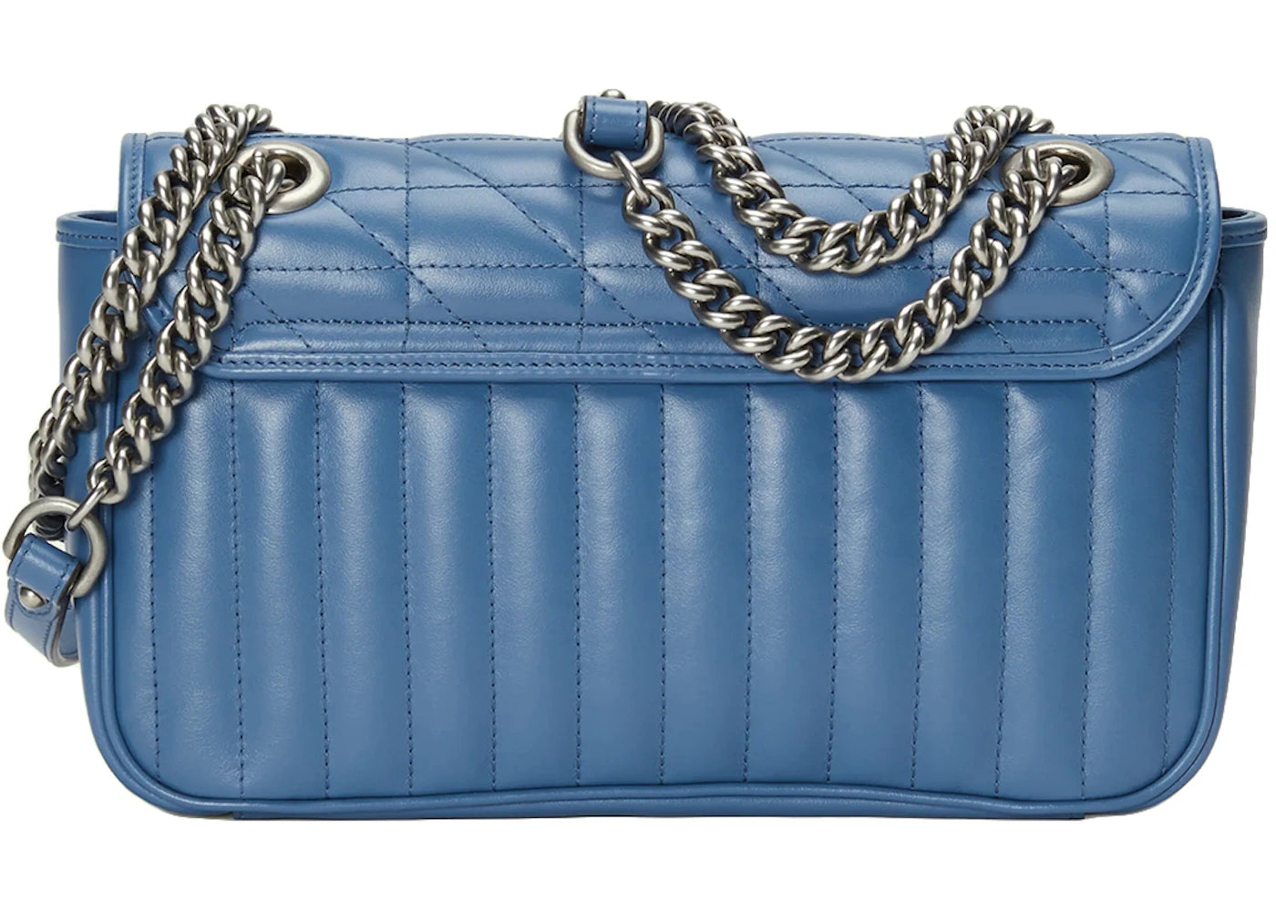 Gucci GG Marmont Small Blue Matelassé - vue secondaire A