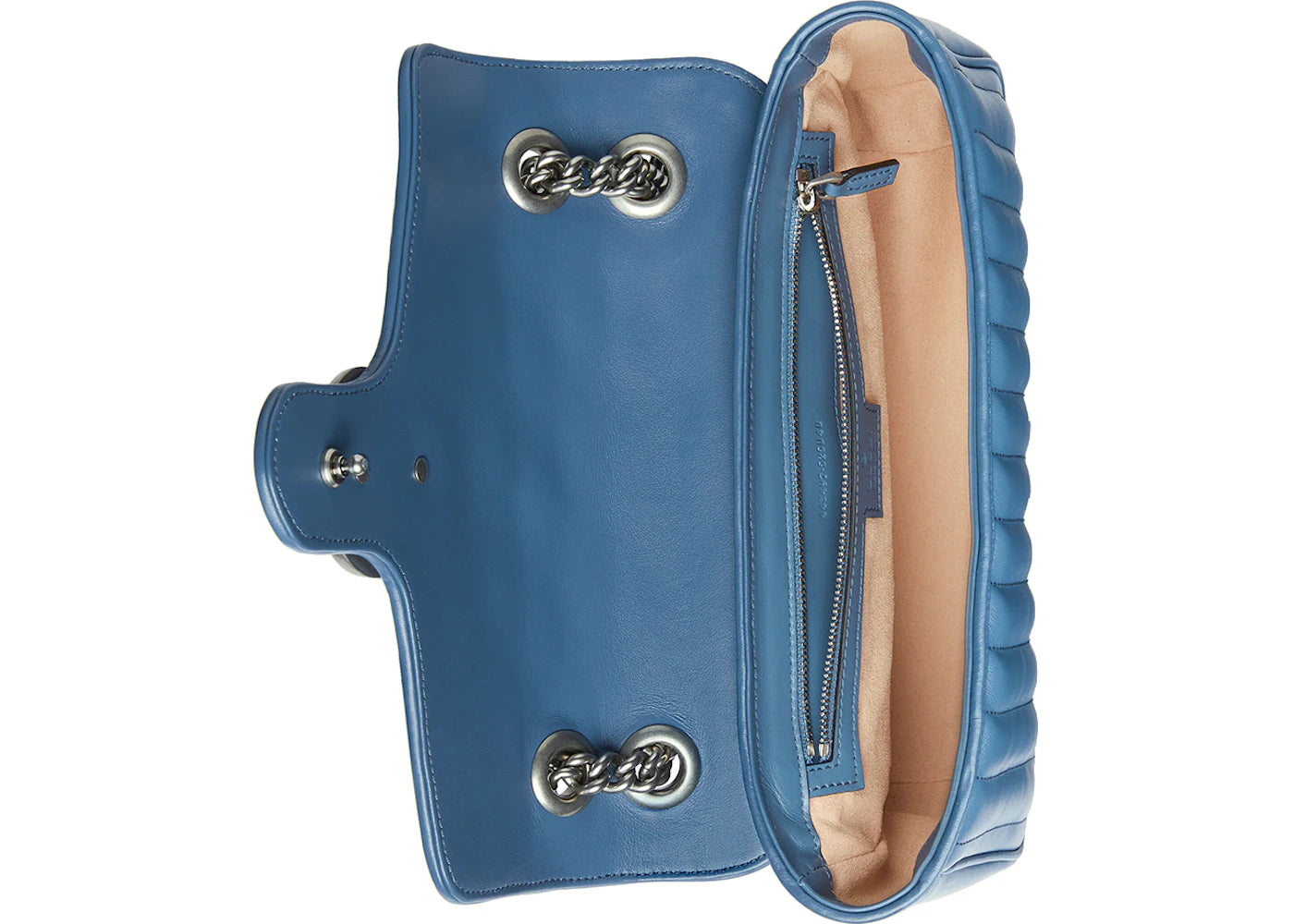 Gucci GG Marmont Small Blue Matelassé - vue secondaire B