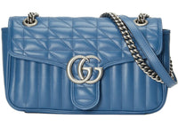 Gucci GG Marmont Small Blue Matelassé