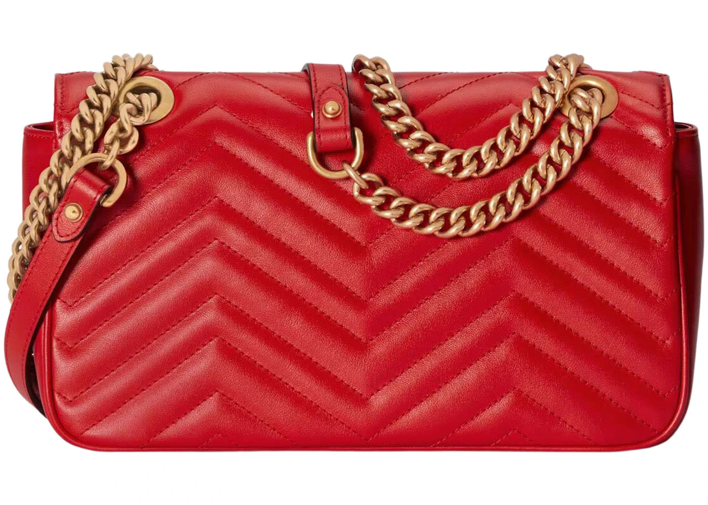 Gucci GG Marmont Kleine Schultertasche Rot - vue secondaire B