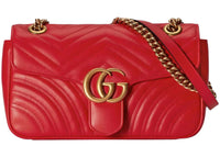 Gucci GG Marmont Kleine Schultertasche Rot