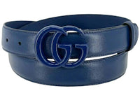 Gucci GG Marmont Thin Belt Blue