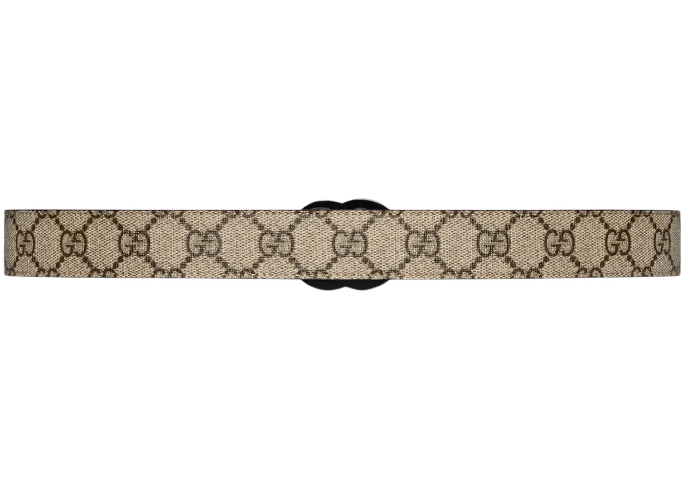 Gucci GG Marmont Thin Belt GG Supreme Beige/Ebony - vue secondaire A