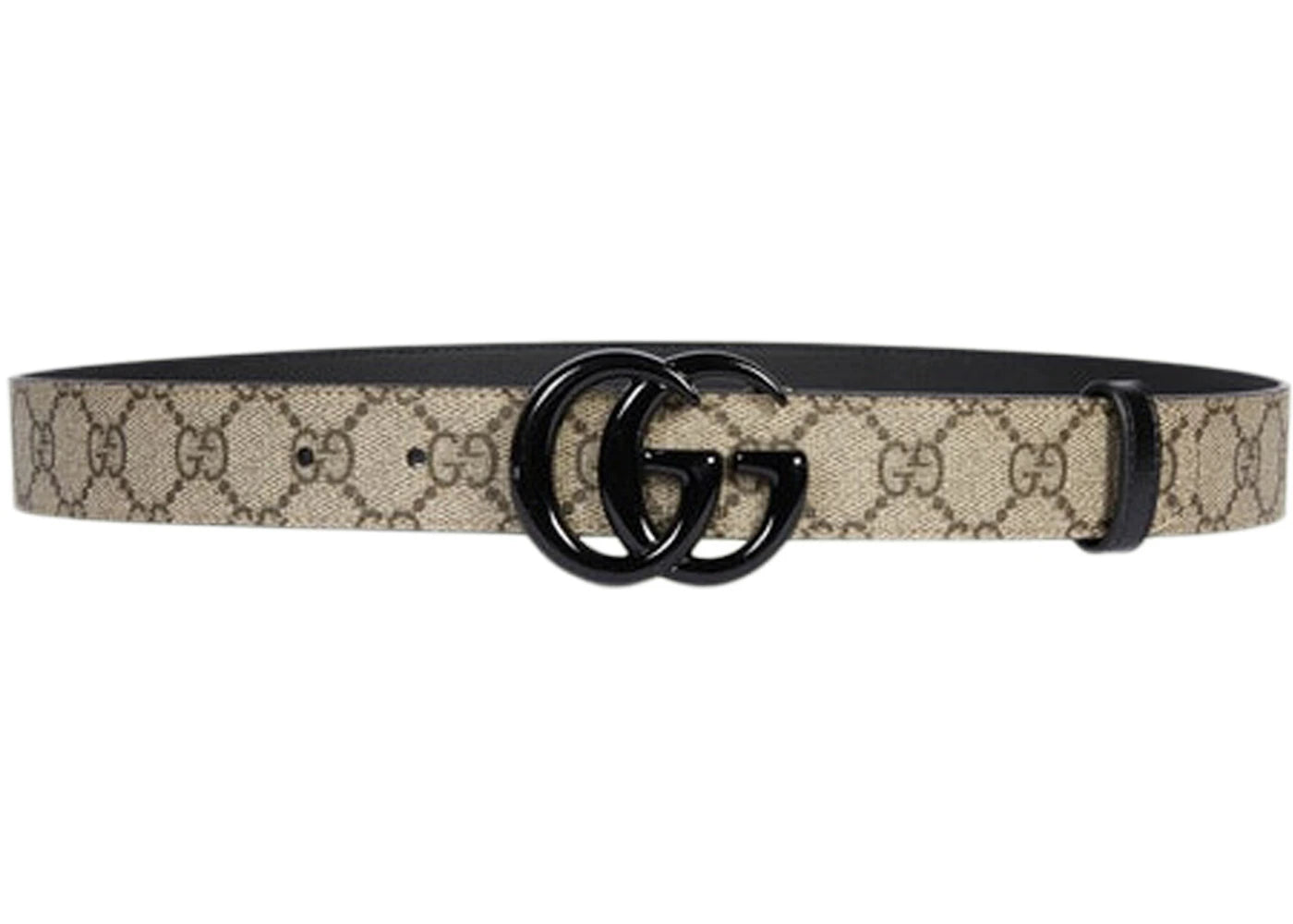 Gucci GG Marmont Thin Belt GG Supreme Beige/Ebony - vue 360