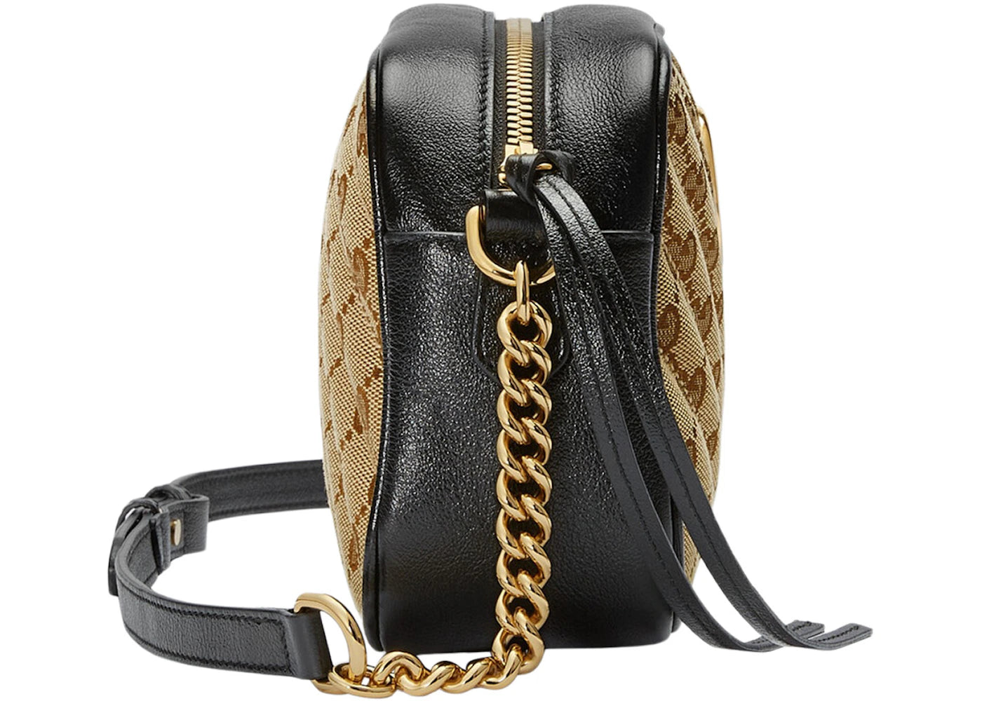 Gucci GG Marmont Zip Around Shoulder Bag Small Beige/Ebony - vue secondaire A