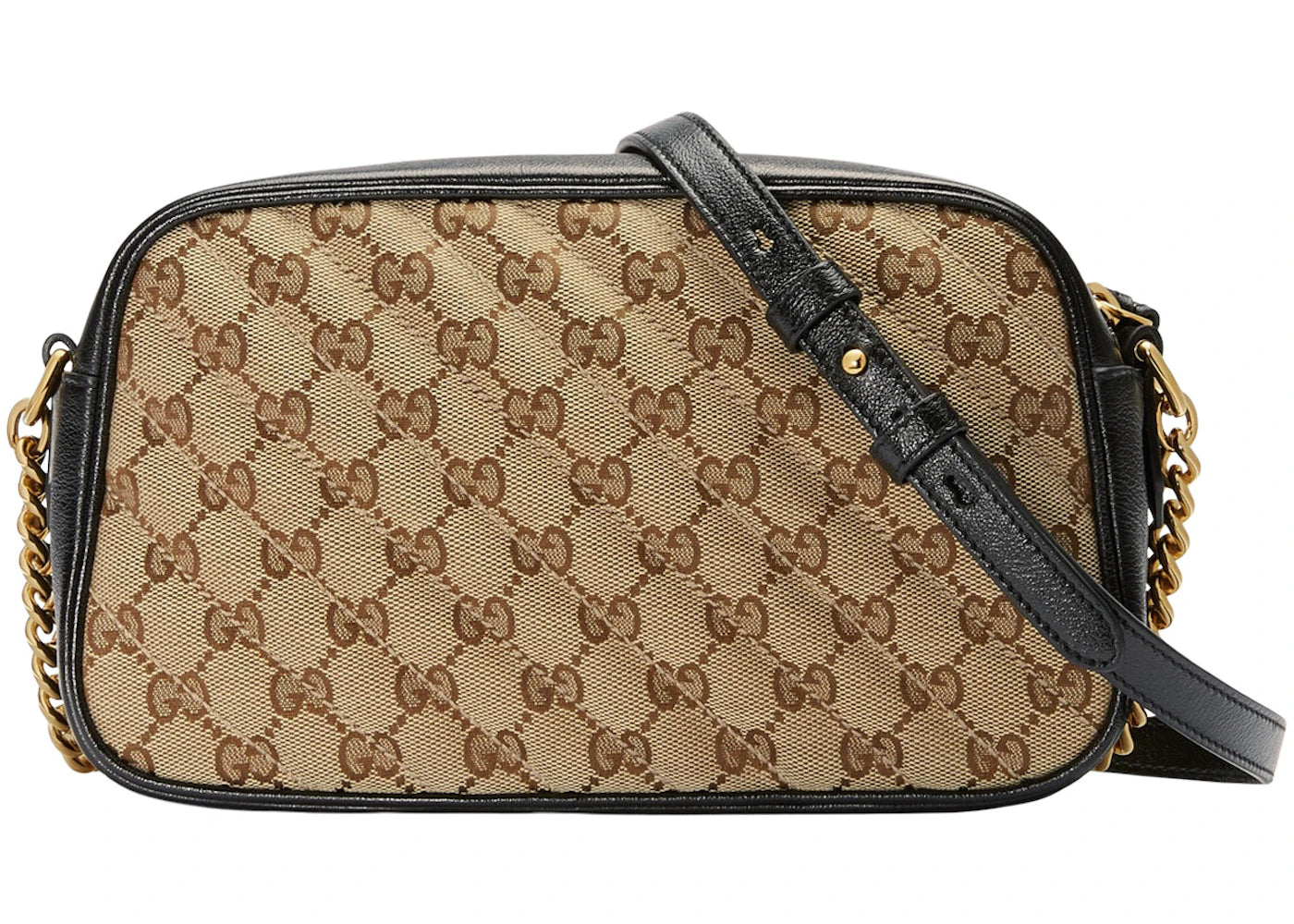 Gucci GG Marmont Zip Around Shoulder Bag Small Beige/Ebony - vue secondaire B