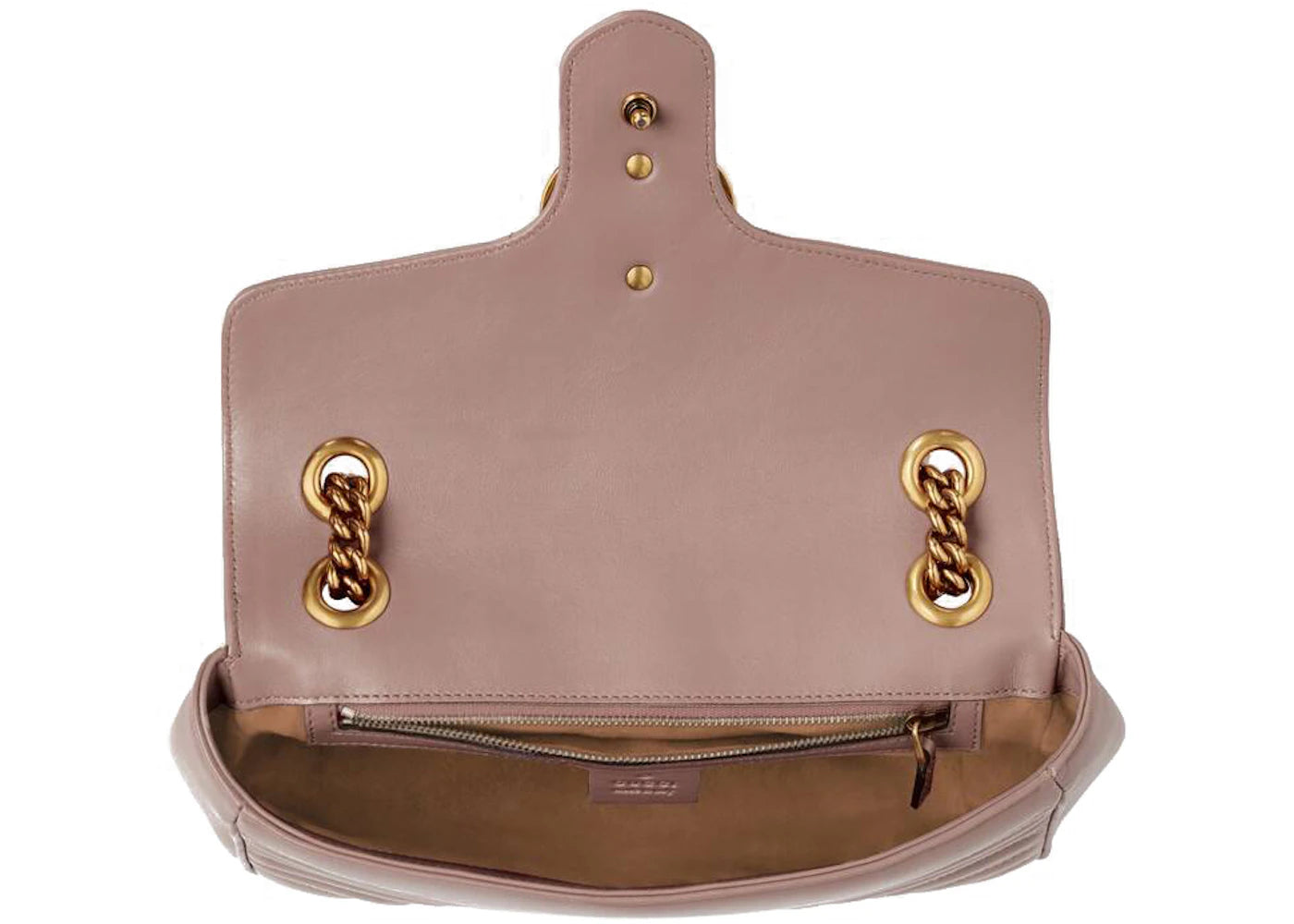 Gucci GG Matelasse Shoulder Bag Mini Dusty Pink - vue secondaire B